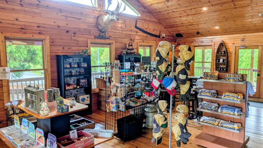 gift shop at bear creek adventures